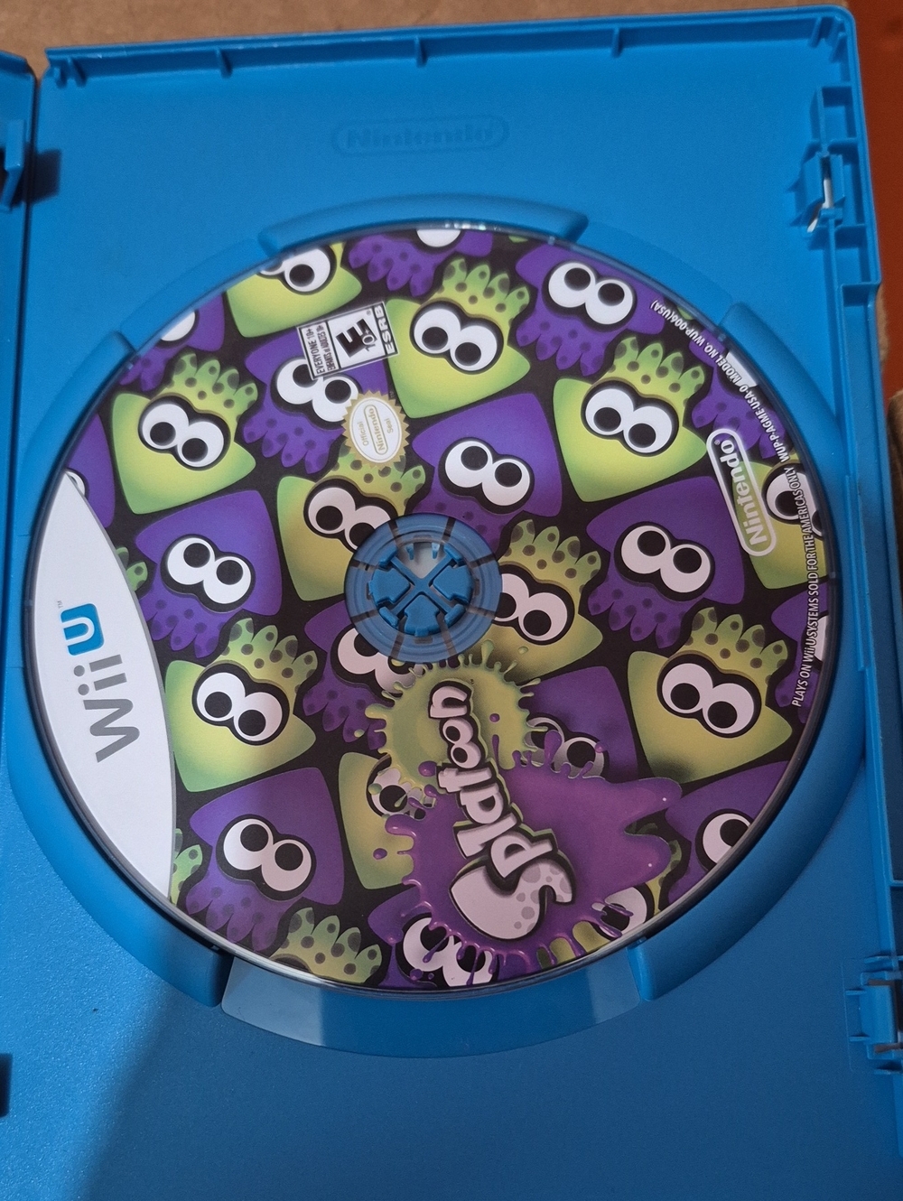 Nintendo Splatoon Wii U Disc - Purple & Neon Green Artwork